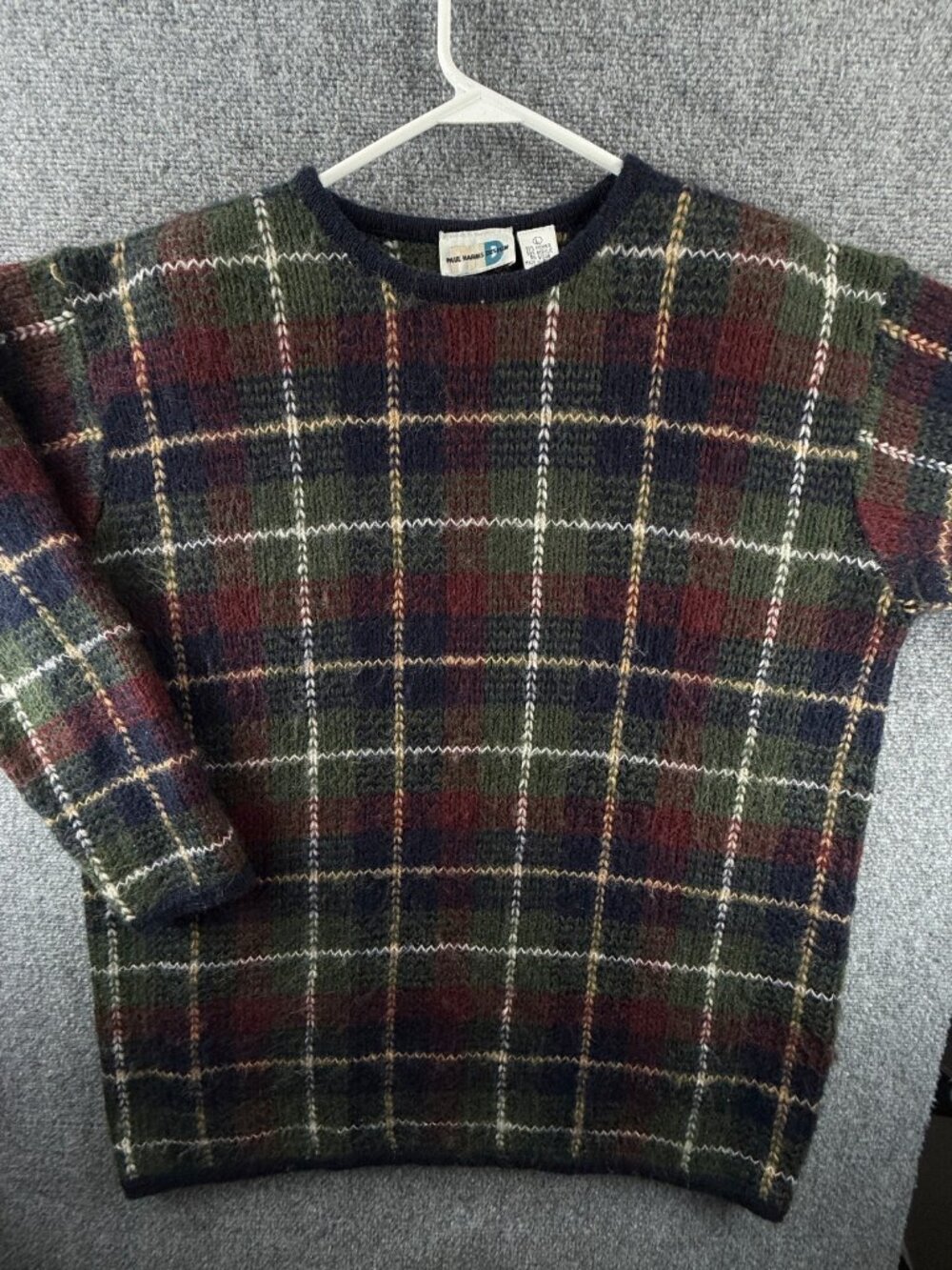 VTG Paul Harris Design Mohair Blend Sweater Women Colorful Pullover Grandma LG
